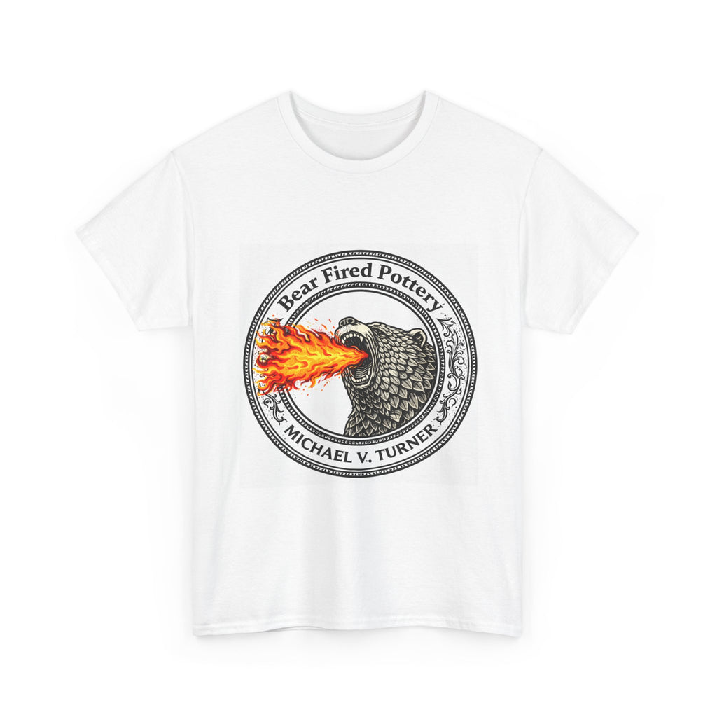 Bear-Fired Pottery Logo T-Shirt — Flaming Bear Ceramic Artist Tee