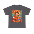 Frida Kahlo Floral Portrait T‑Shirt — Vibrant Mexican Folk Art Tee