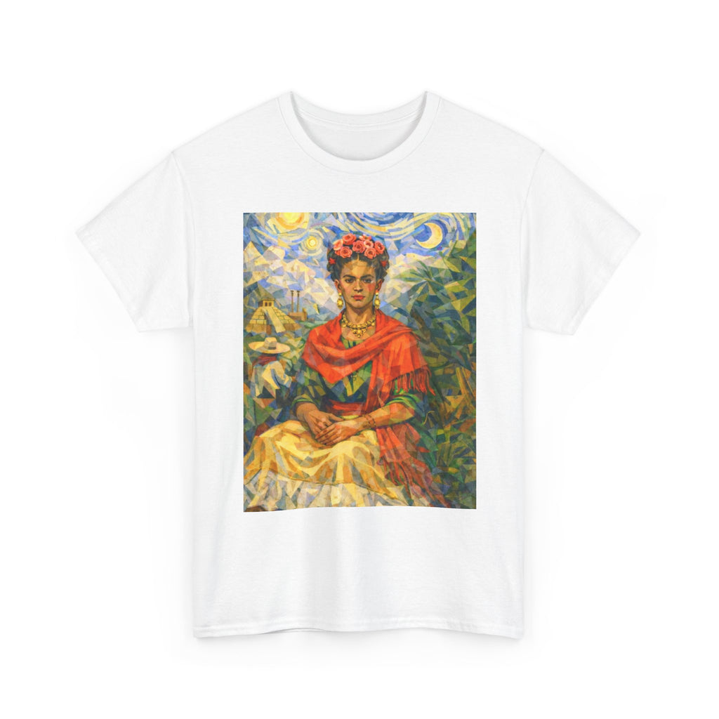 Art Portrait Tee — Colorful Vintage Style Graphic T-Shirt