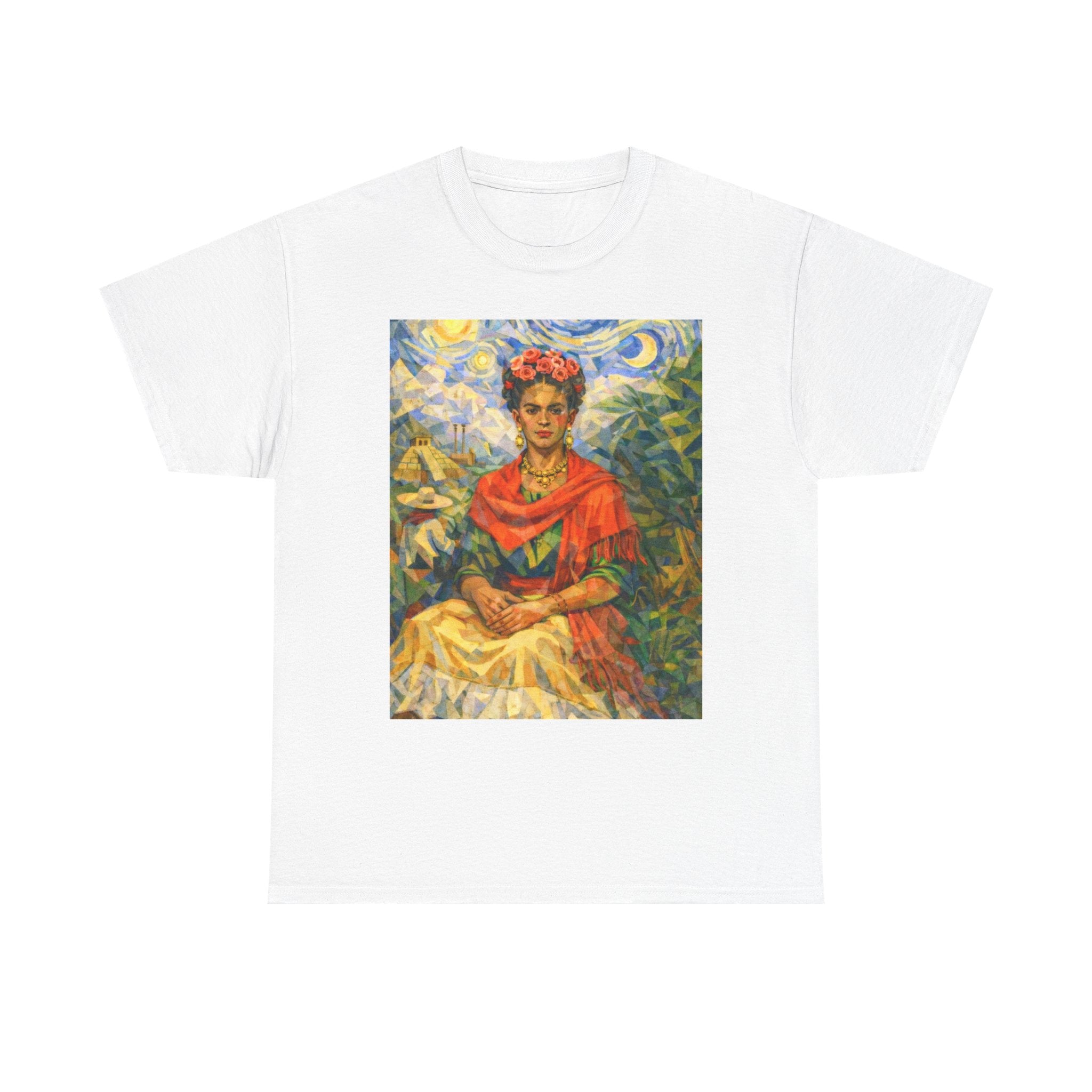 Art Portrait Tee — Colorful Vintage Style Graphic T-Shirt