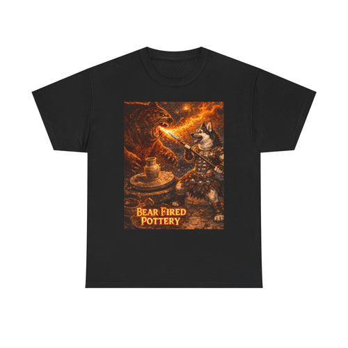 Bear Fired Pottery T-Shirt — Fantasy Bear Potter Illustration Tee