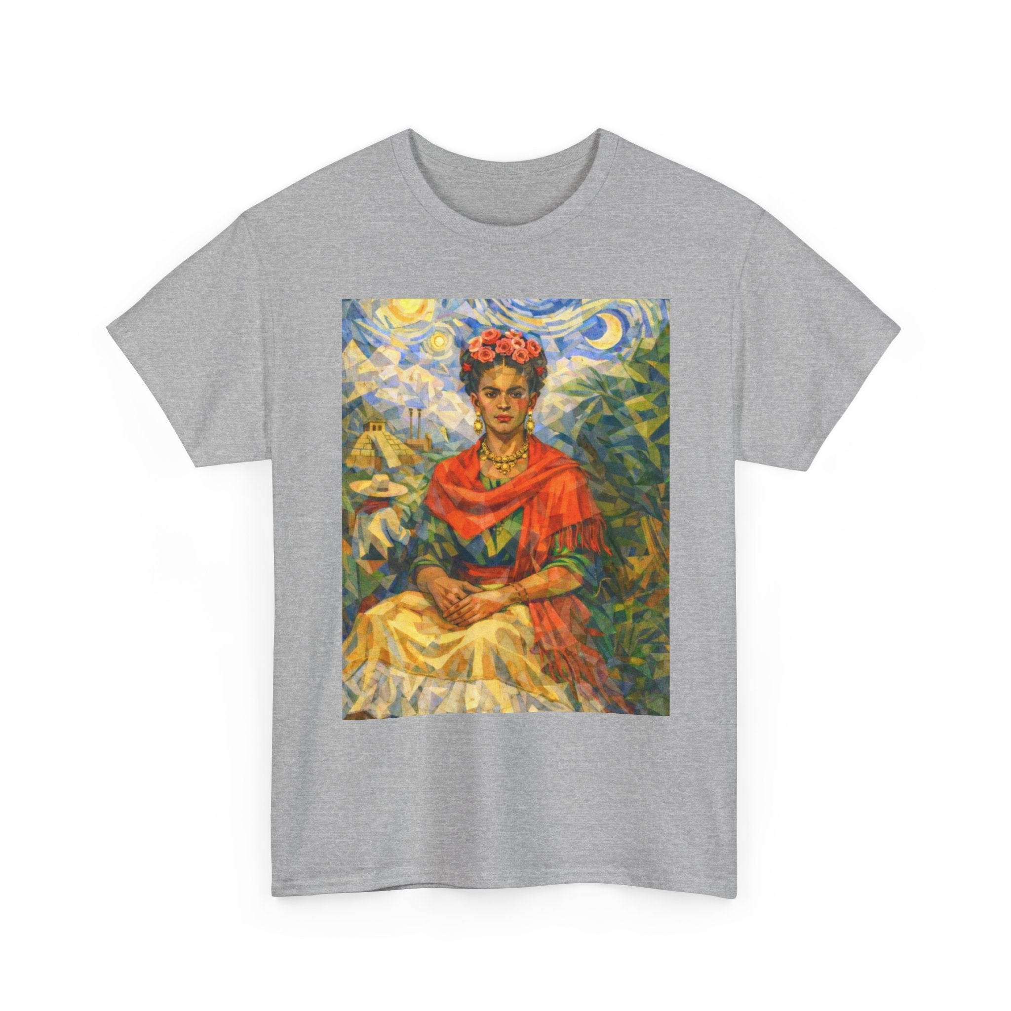 Art Portrait Tee — Colorful Vintage Style Graphic T-Shirt