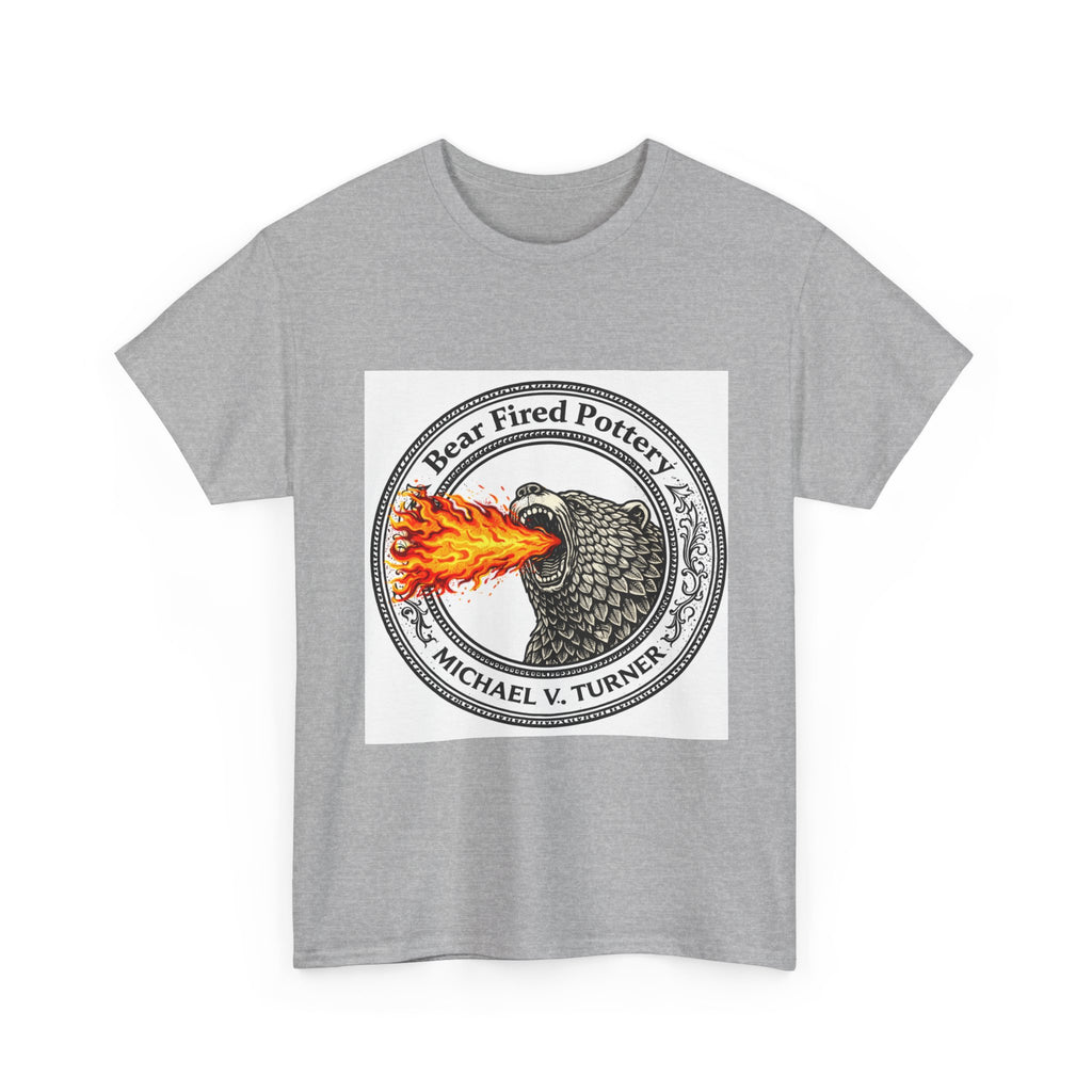 Bear-Fired Pottery Logo T-Shirt — Flaming Bear Ceramic Artist Tee