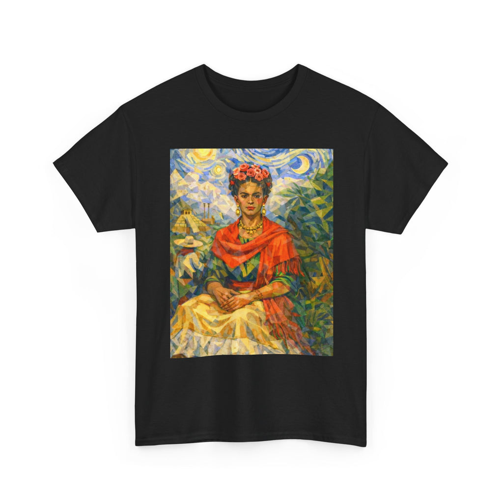 Art Portrait Tee — Colorful Vintage Style Graphic T-Shirt