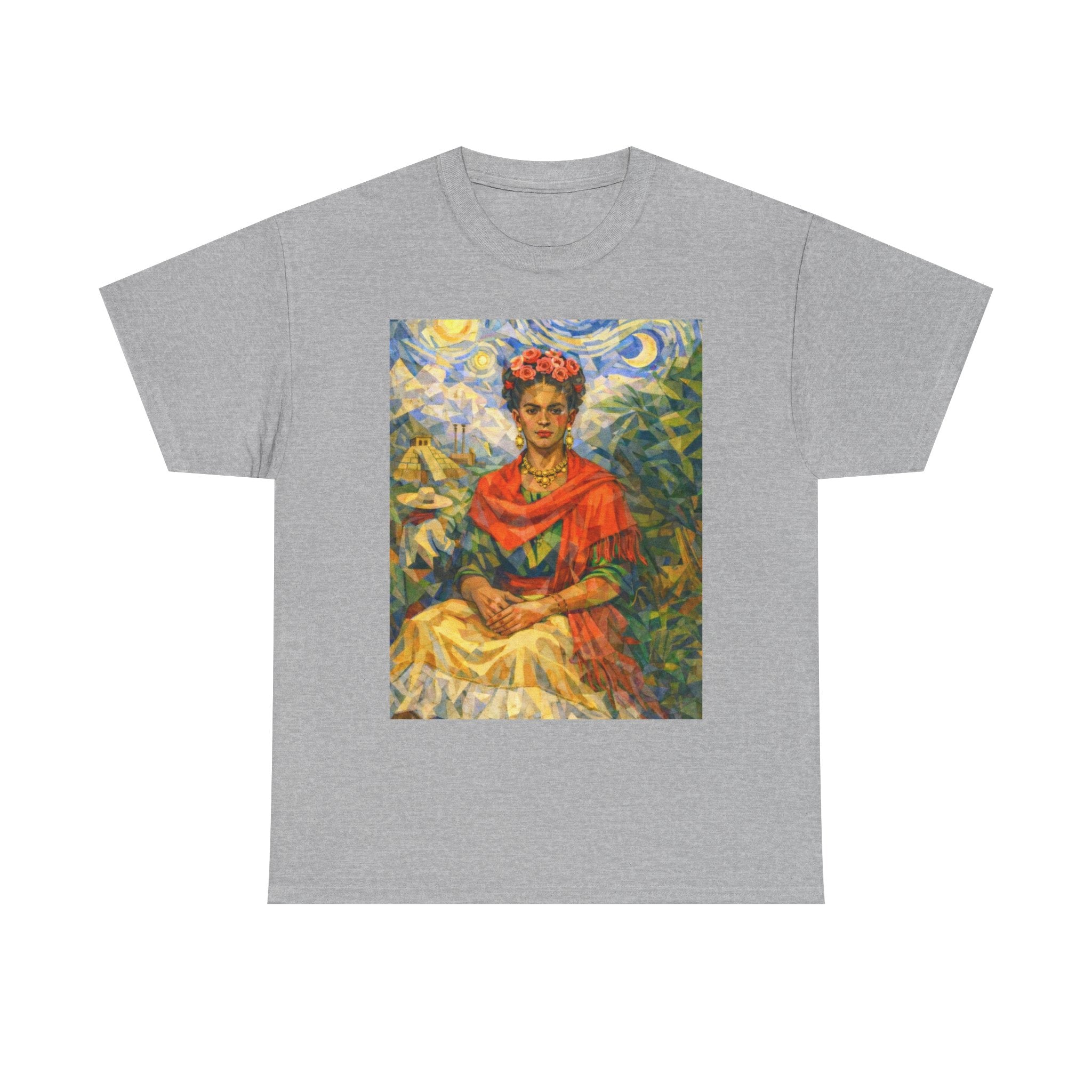Art Portrait Tee — Colorful Vintage Style Graphic T-Shirt