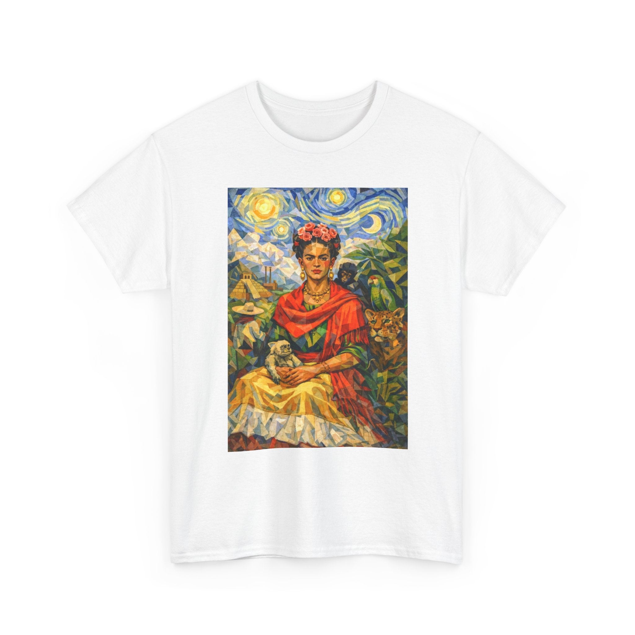 Frida Kahlo Starry Night Art Tee