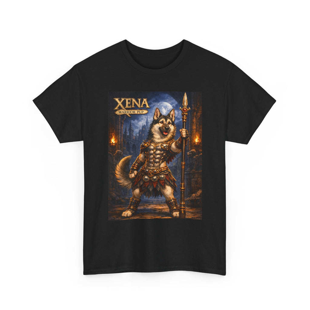 Xena Warrior Dog T-Shirt — Viking Husky Fantasy Tee