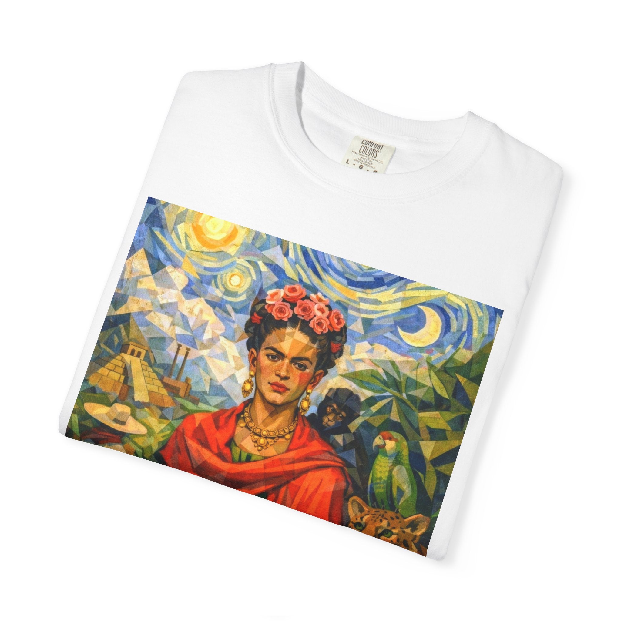 Frida Kahlo Portrait T-shirt | Colorful Surrealist Art Tee
