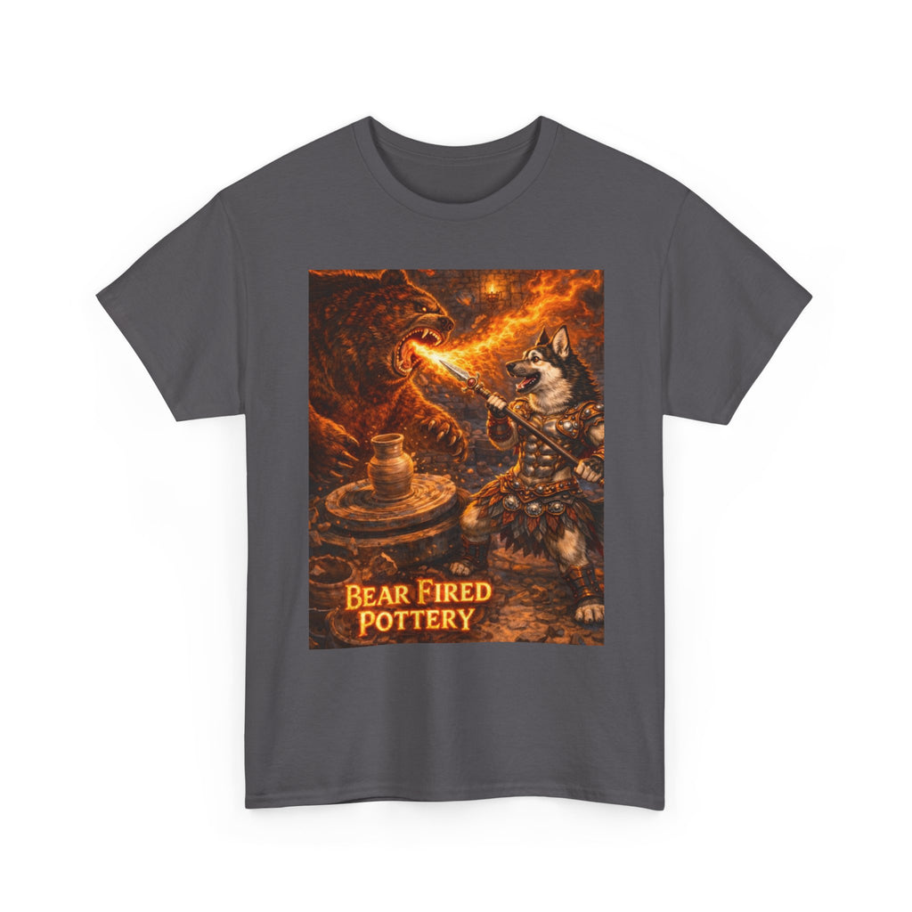 Bear Fired Pottery T-Shirt — Fantasy Bear Potter Illustration Tee
